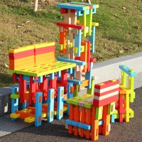 幼儿园大型实心卡扣积木